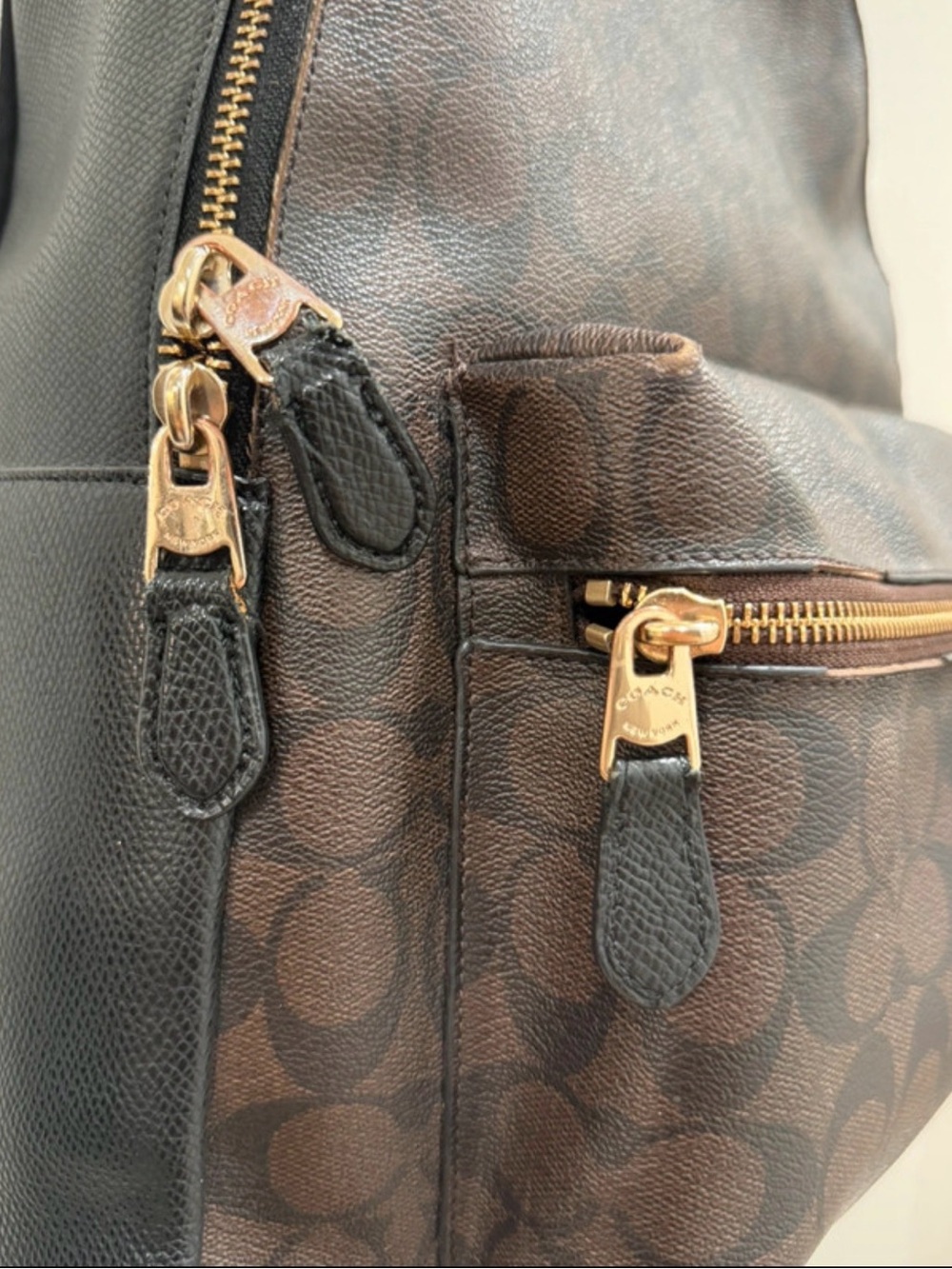 COACH Charlie Backpack - Dark Brown
Signature Canvas F32200 - Picture 2 of 11